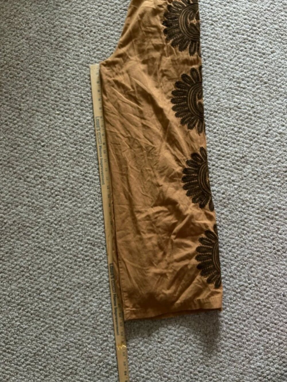 Anthropologie Ollari Embroidered Linen Cotton Wide-Leg Pants size XS - Picture 6 of 8